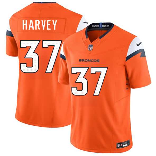Men & Women & Youth Denver Broncos #37 RJ Harvey Orange 2025 Draft F.U.S.E. Vapor Limited Stitched Jersey->denver broncos->NFL Jersey